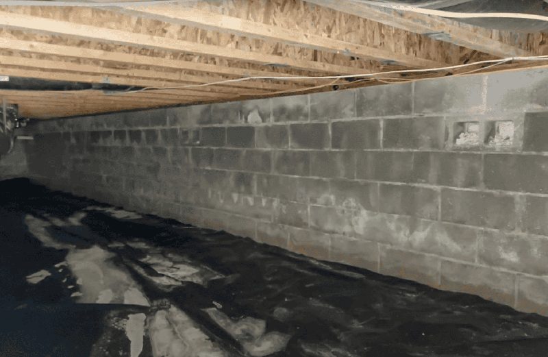 Crawl space structural repair